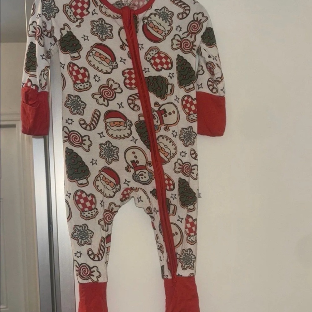 Festive Red and White Kids One Piece